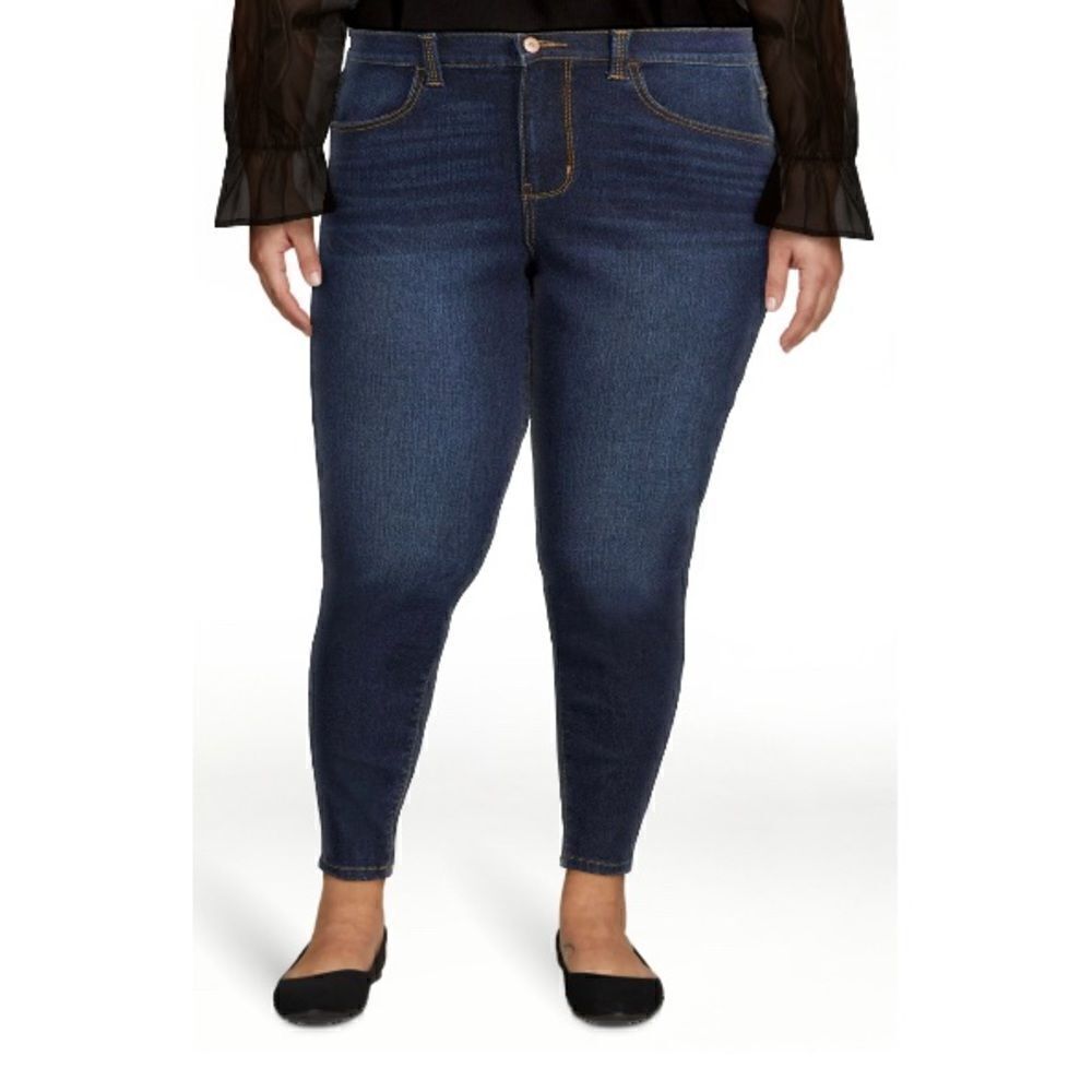 WOMENS JUNIORS SUPER High Rise Curvy Slim Jeans Leggings Pants Size 15